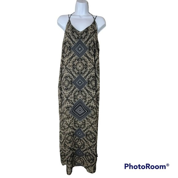 Astr Dresses & Skirts - ASTR Women's Large Long Leopard Print with Geometric Pattern Dress Size L NWT